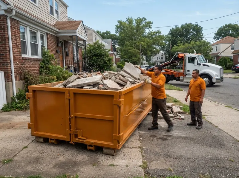 Heavy Masonry and Concrete Dumpster in New York, NY